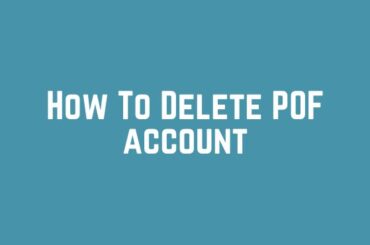 How To Delete POF account