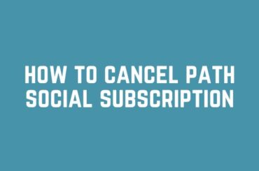 how to cancel path social subscription