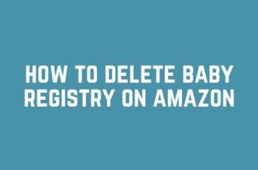 how to delete baby registry on amazon