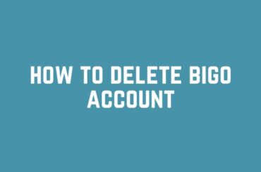 how to delete bigo account