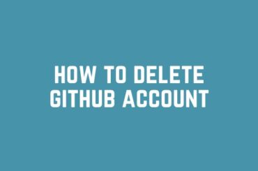 how to delete github account