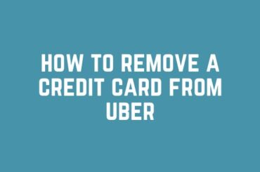 how to remove a credit card from uber